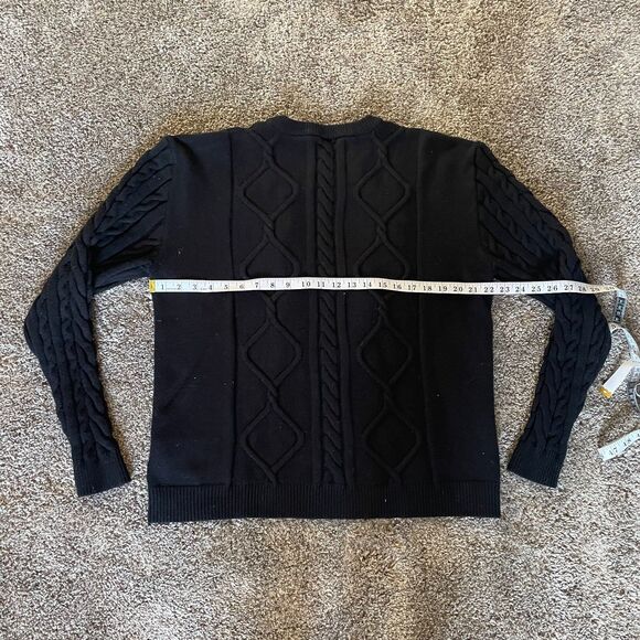 DISNEY MARVEL Avengers BLACK PANTHER Cable Knit Sweater Soft Pullover Sz 2XL - Picture 7 of 7